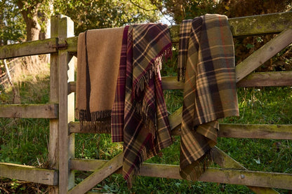 Mood Company - Plaid Estate Olive - Country Side Collection - Merino Lamswol - 140x185 - Bronte by Moon Scotland - 6151222520563