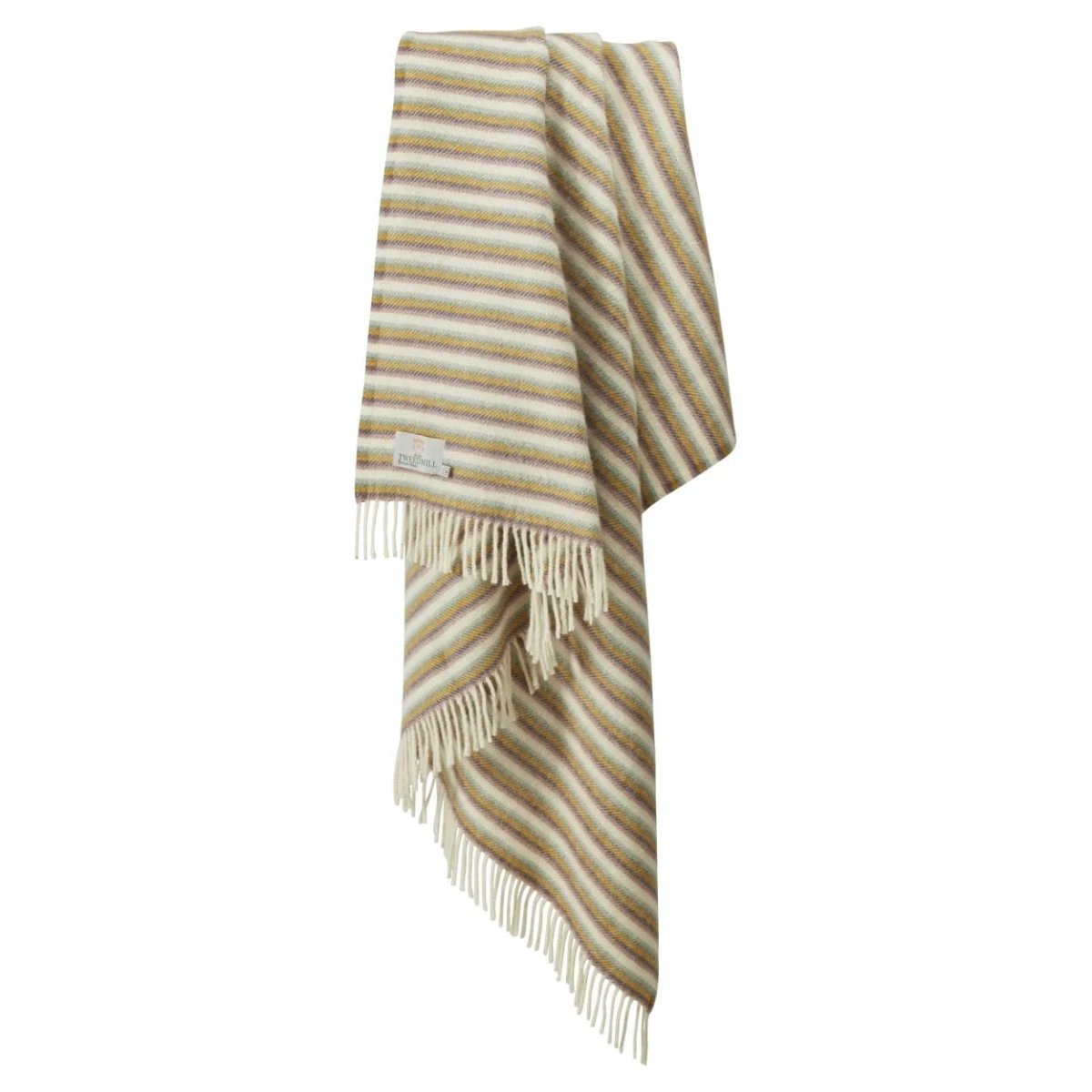 MoodCompanyNL - Plaid Gestreept Zonsondergang (Sunset) - 150x183 - Nieuw Wol - Tweedmill UK - 5060958300275