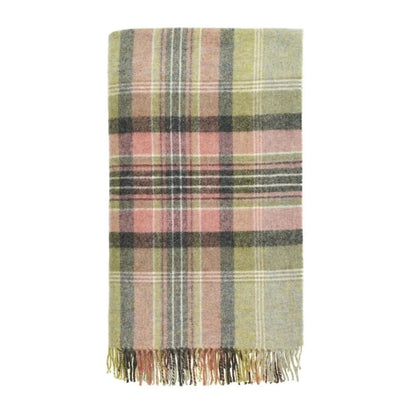 Mood Company - Plaid Kintyre Groen - Shetland Lamswol - 140x185 - Bronte by Moon Scotland - 6151206620692