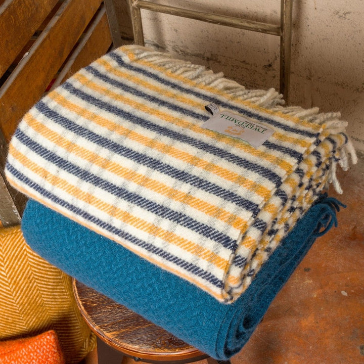 MoodCompanyNL - Plaid Lifestyle Blauw (Navy) - 150x183 - Nieuw Wol - Tweedmill UK - 5060674575780