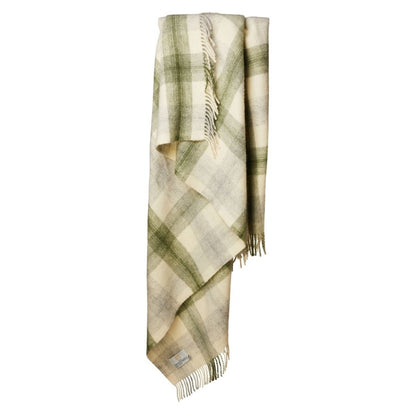 Mood Company - Plaid Meadow Olijfgroen - 150x183 - Nieuw Wol - Tweedmill UK - 5060958305140