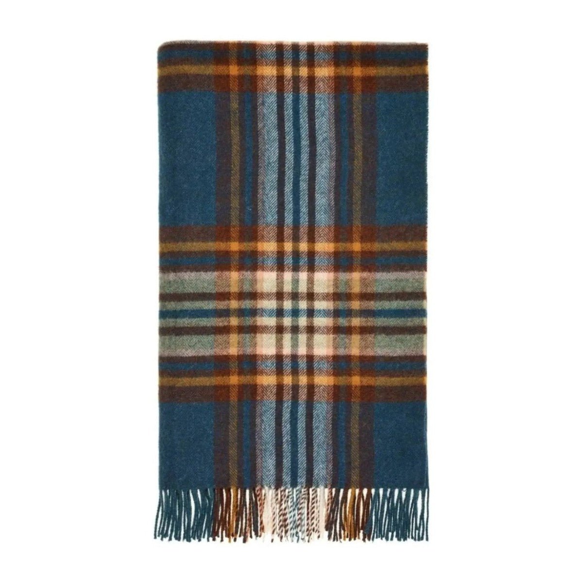 Mood Company - Plaid St. Ives Groen - Shetland Lamswol - 140x185 - Bronte by Moon Scotland - 6151206956906