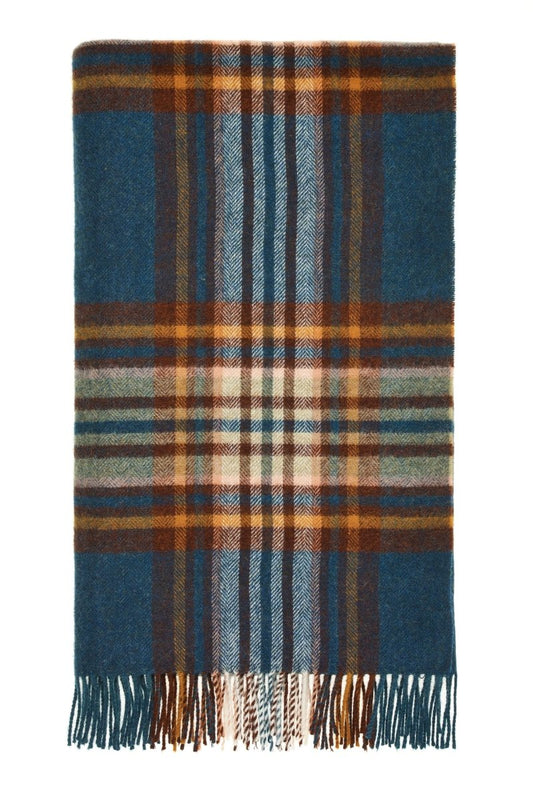 Mood Company - Plaid St. Ives Groen - Shetland Lamswol - 140x185 - Bronte by Moon Scotland - 6151206956906