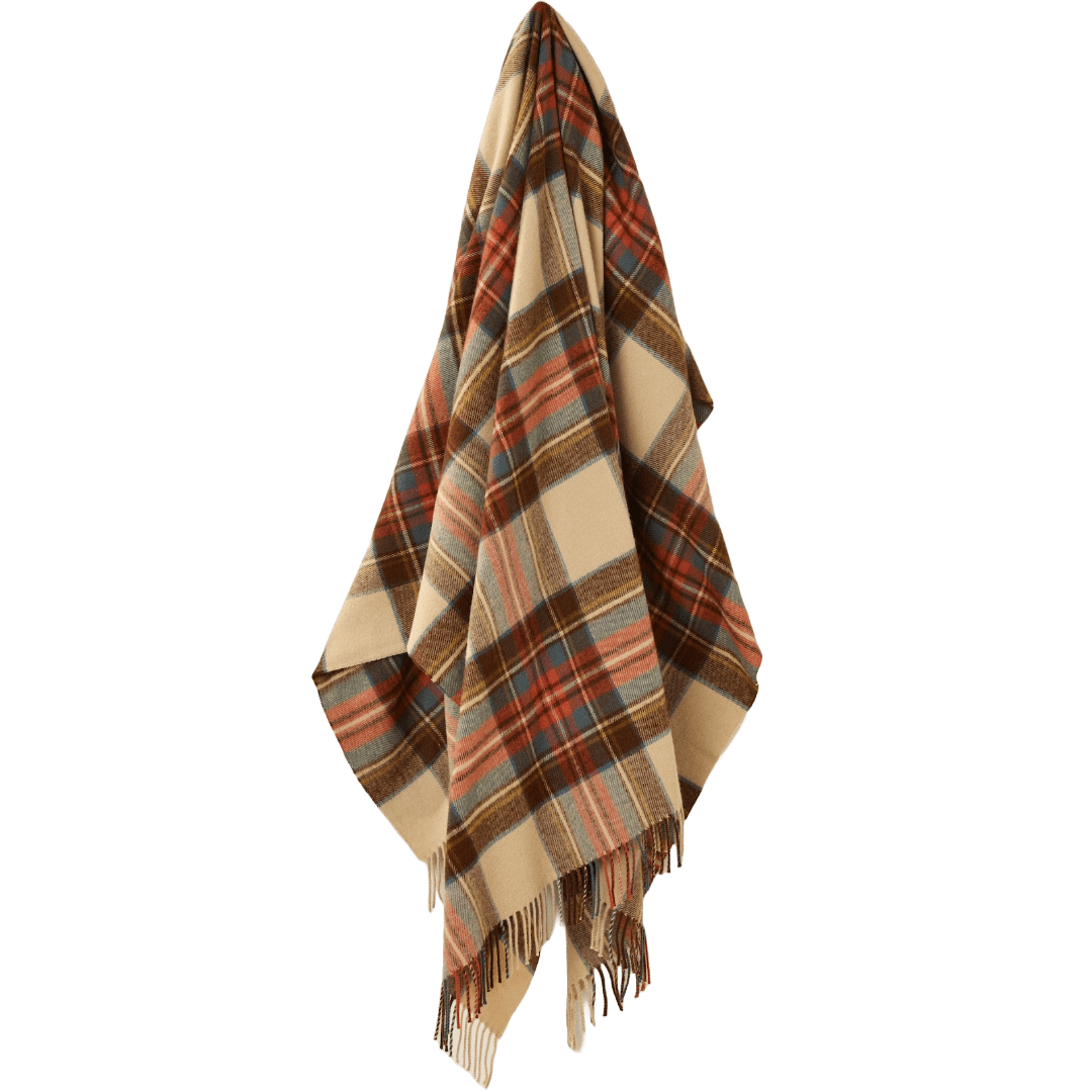Plaid Tartan Antique Dress Stewart - Merino Lamswol - 140x185 - Bronte by Moon Scotland by MoodCompanyNL