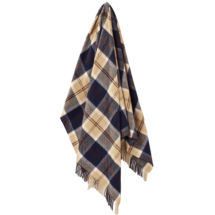 MoodCompanyNL - Plaid Tartan Bannockbane Navy - Merino Lamswol - 140x185 - Bronte by Moon Scotland - 6095633324337