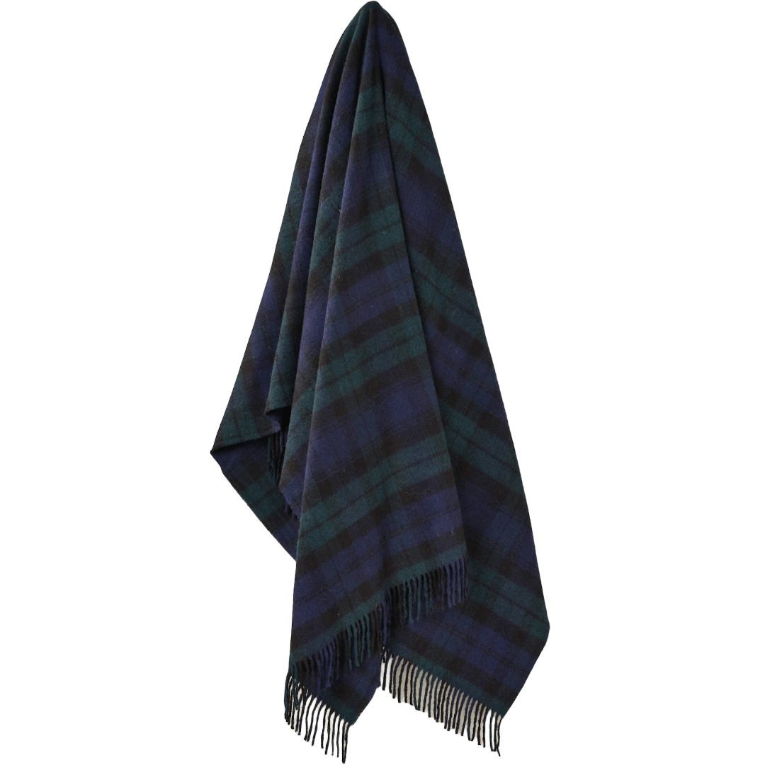 MoodCompanyNL - Plaid Tartan Black Watch - Merino Lamswol - 140x185 - Bronte by Moon Scotland - 5057900079372