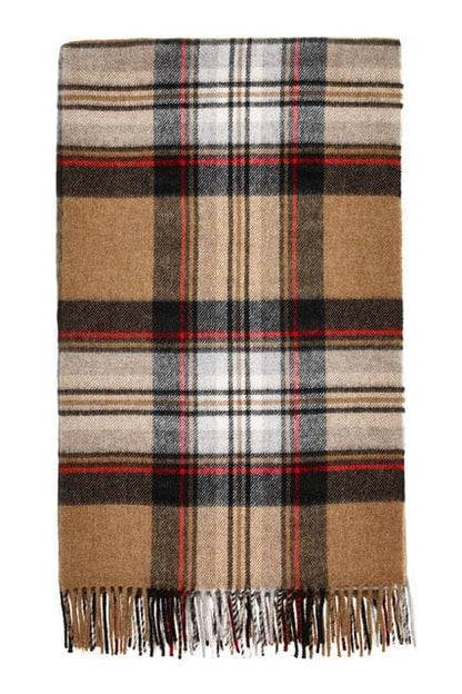 MoodCompanyNL - Plaid Tartan Camel Stewart - Merino Lamswol - 140x185 - Bronte by Moon Scotland - 6095654938940