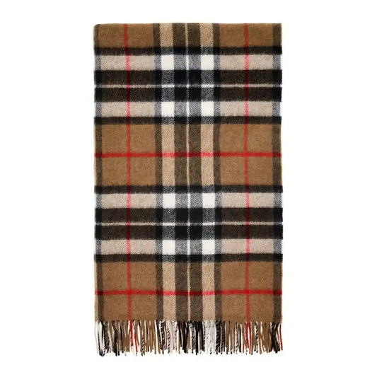 Mood Company - Plaid Tartan Camel Thompson - Merino Lamswol - 140x185 - Bronte by Moon Scotland - 5057900085816