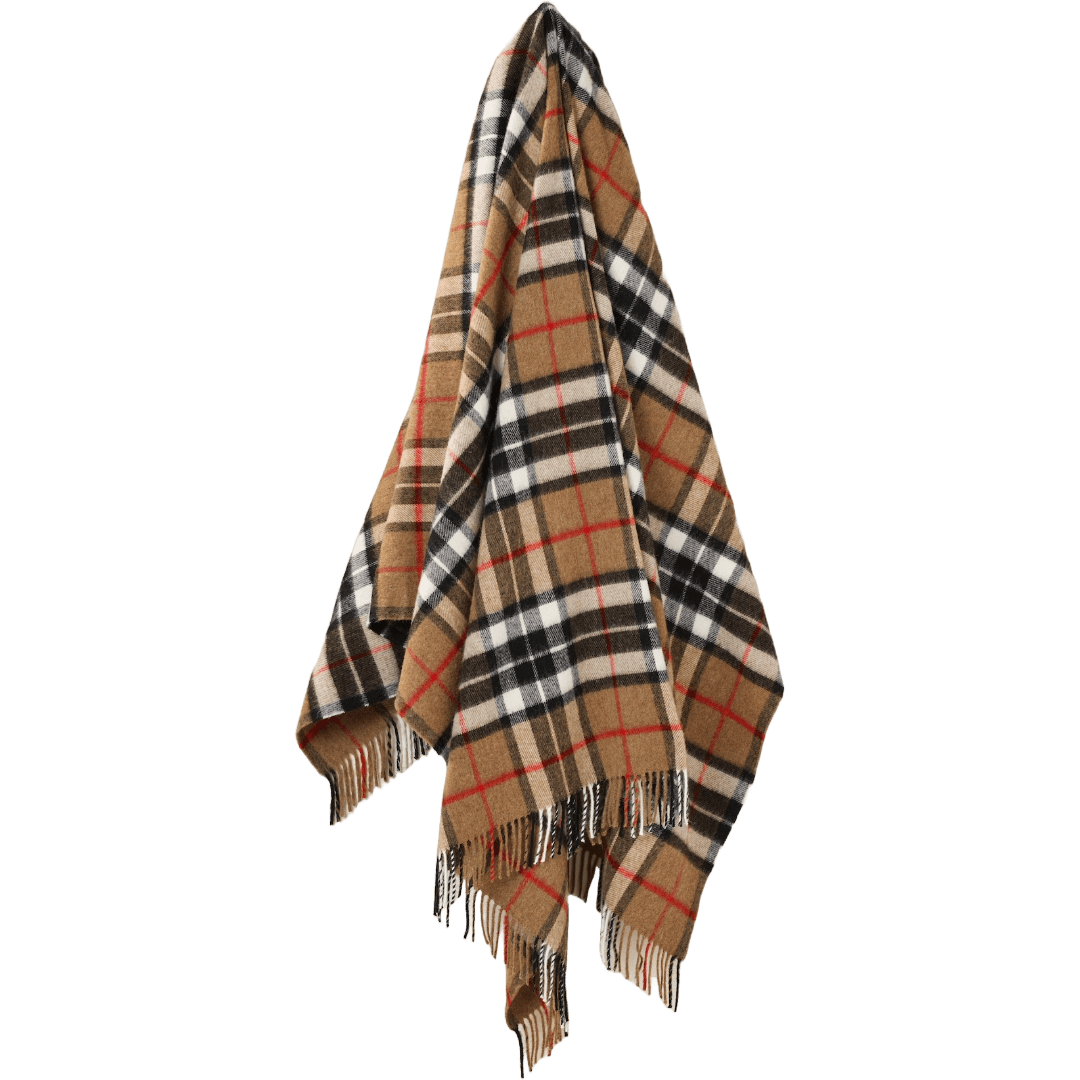 MoodCompanyNL - Plaid Tartan Camel Thompson - Merino Lamswol - 140x185 - Bronte by Moon Scotland - 5057900085816