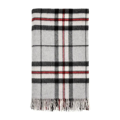 Mood Company - Plaid Tartan Grey Tompson - Merino Lamswol - 140x185 - Bronte by Moon Scotland - 6095647114177