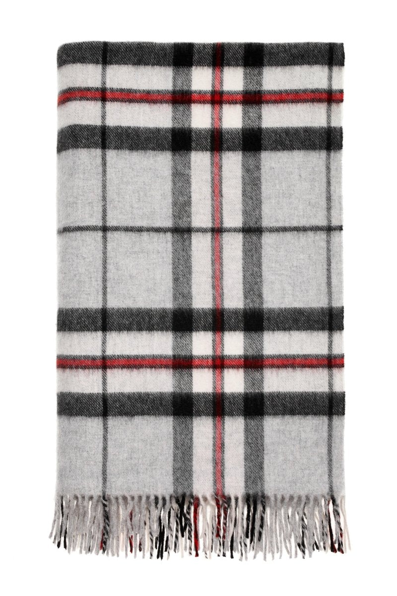 MoodCompanyNL - Plaid Tartan Grey Tompson - Merino Lamswol - 140x185 - Bronte by Moon Scotland - 6095647114177