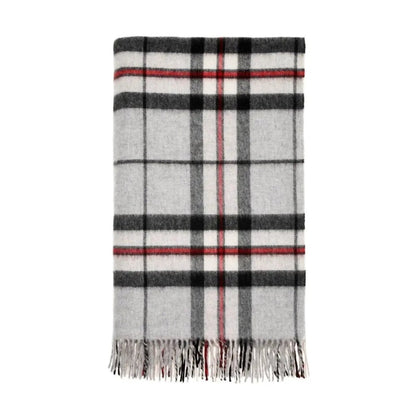 Mood Company - Plaid Tartan Grey Tompson - Merino Lamswol - 140x185 - Bronte by Moon Scotland - 6095647114177