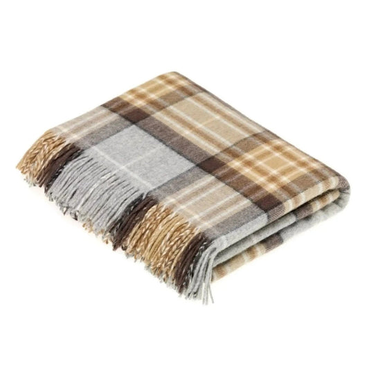 Mood Company - Plaid Tartan McKellar - Merino Lamswol - 140x185 - Bronte by Moon Scotland - 5057900077996