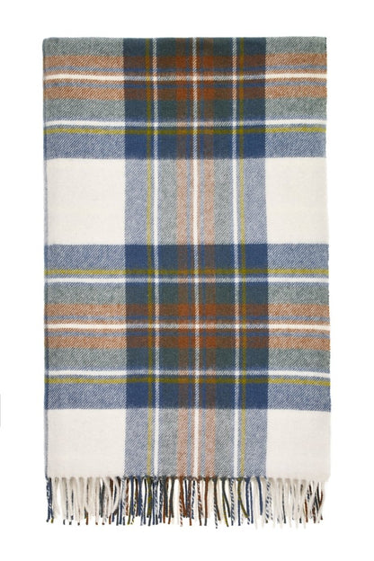 MoodCompanyNL - Plaid Tartan Muted Blue Stewart - Merino Lamswol - 140x185 - Bronte by Moon Scotland - 6095636276237