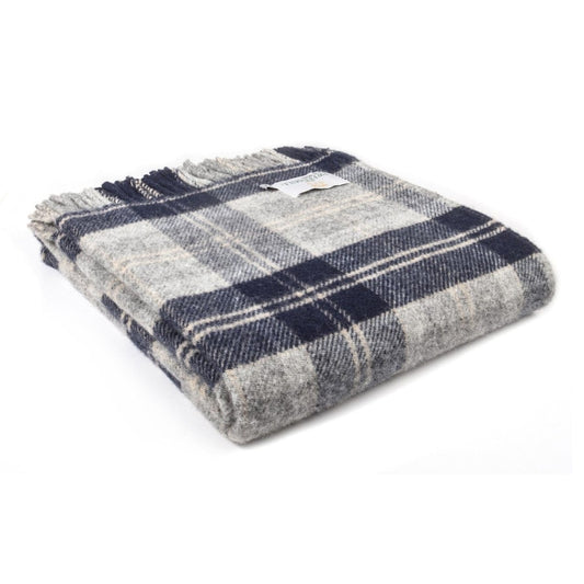 MoodCompanyNL - Plaid Tartan Navy Bannockbane - 150x183 - Nieuw Wol - Tweedmill UK - 5060674572031