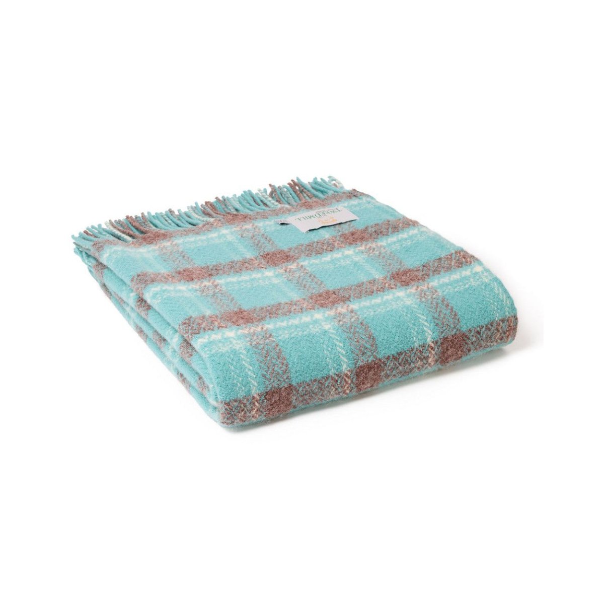 Mood Company - Plaid Trio Check Glas Blauw - 150x183 - Nieuw Wol - Tweedmill UK - 5060958308233