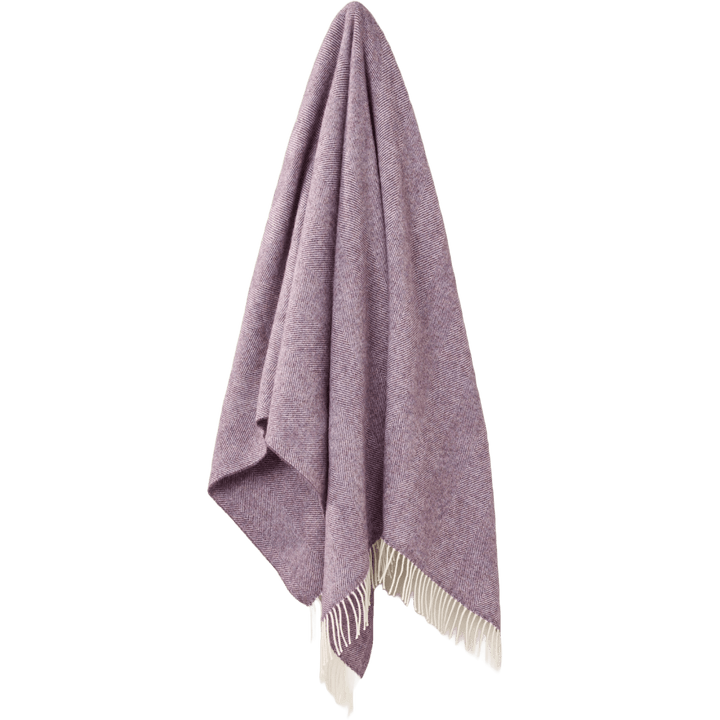 Mood Company - Plaid Visgraat Paars Lavendel - Shetland Lamswol - 140x185 - Bronte by Moon Scotland - 5057900121538
