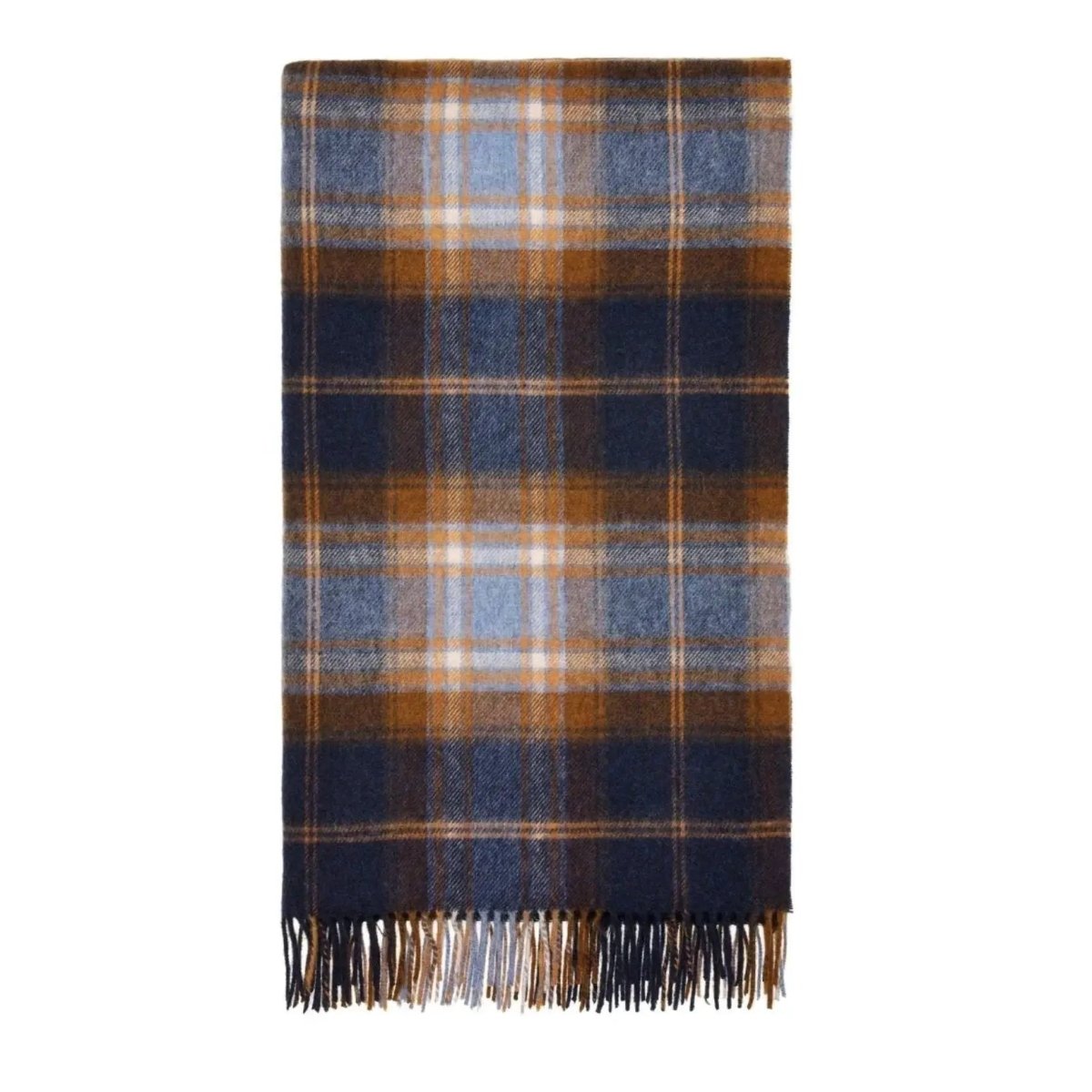 Mood Company - Plaid Winterton Merino Blauw - Merino Lamswol - 140x185 - Bronte by Moon Scotland - 6095646713715