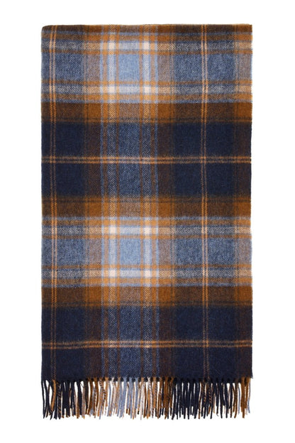 MoodCompanyNL - Plaid Winterton Merino Blauw - Merino Lamswol - 140x185 - Bronte by Moon Scotland - 6095646713715