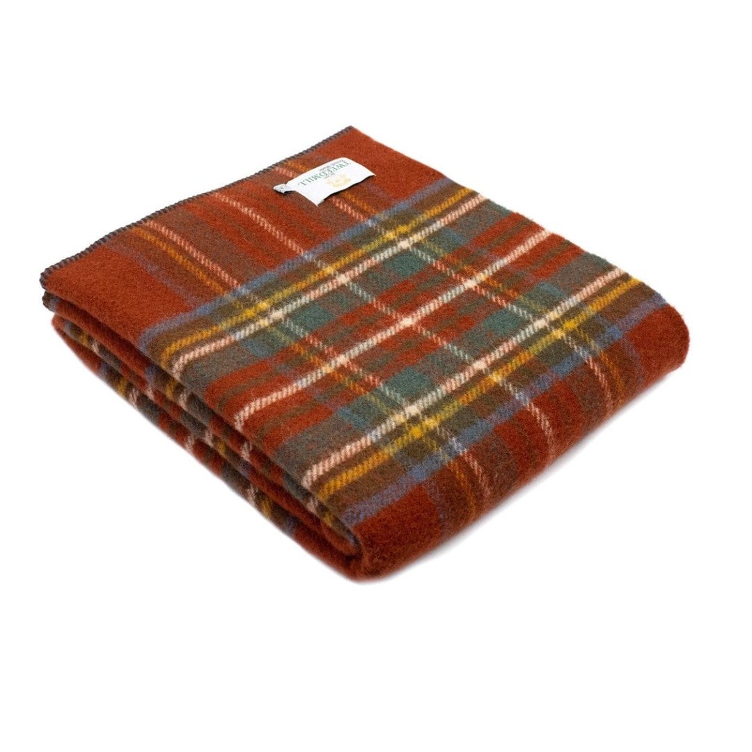 MoodCompanyNL - Plaid zonder franje Tartan Antique Royal Stewart - 140x183 - Nieuw Wol - Tweedmill UK - 5060674579672