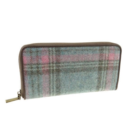 MoodCompanyNL - Portemonnee Fordon Blauw Roze (Aqua Pink) - Rosehall - Abraham Moon Tweed - Glen Appin of Scotland - 5060631375132