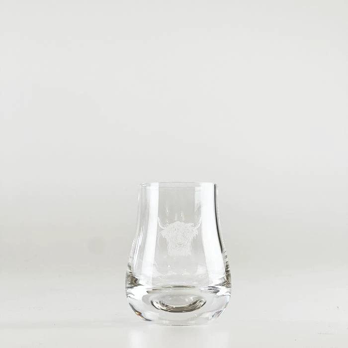 Proefglas Gegraveerd met Schotse Hooglander - Just Slate Company Scotland by MoodCompanyNL