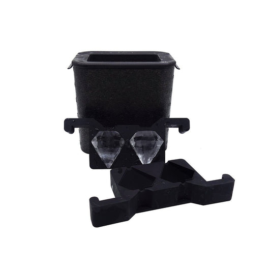 Mood Company - Professionele Crystal Clear Diamant IJsvorm - 2 IJsblokjes 5,5x5,5 cm - Mood4Whisky - 6151221564568