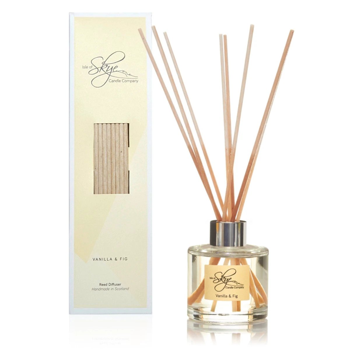 Reed Diffuser Vanille en Vijg - 12 weken - Isle of Skye Candle by MoodCompanyNL