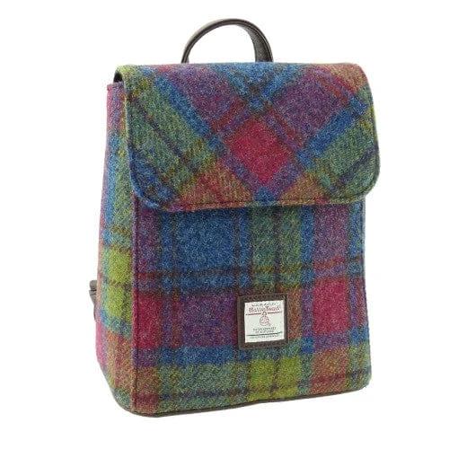 Rugzak Tummel Multi Colour - Mini - 26x21x12 - Harris Tweed - Glen Appin of Scotland by MoodCompanyNL