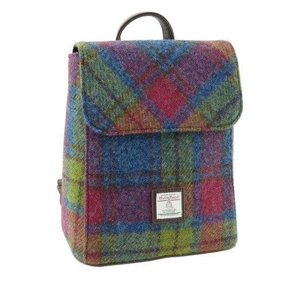Rugzak Tummel Multi Colour - Mini - 26x21x12 - Harris Tweed - Glen Appin of Scotland by MoodCompanyNL