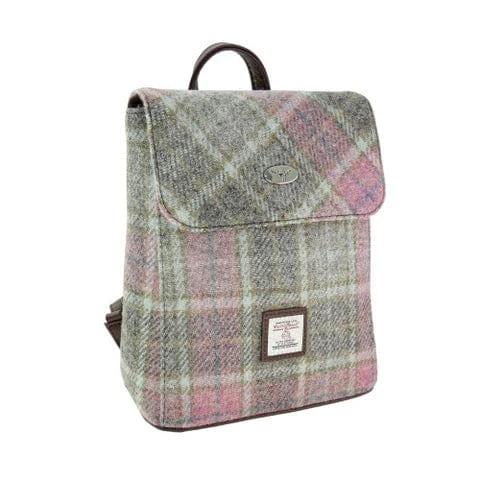 Rugzak Tummel Zacht Roze Buchanan - Mini - 26x21x12 - Harris Tweed - Glen Appin of Scotland by MoodCompanyNL