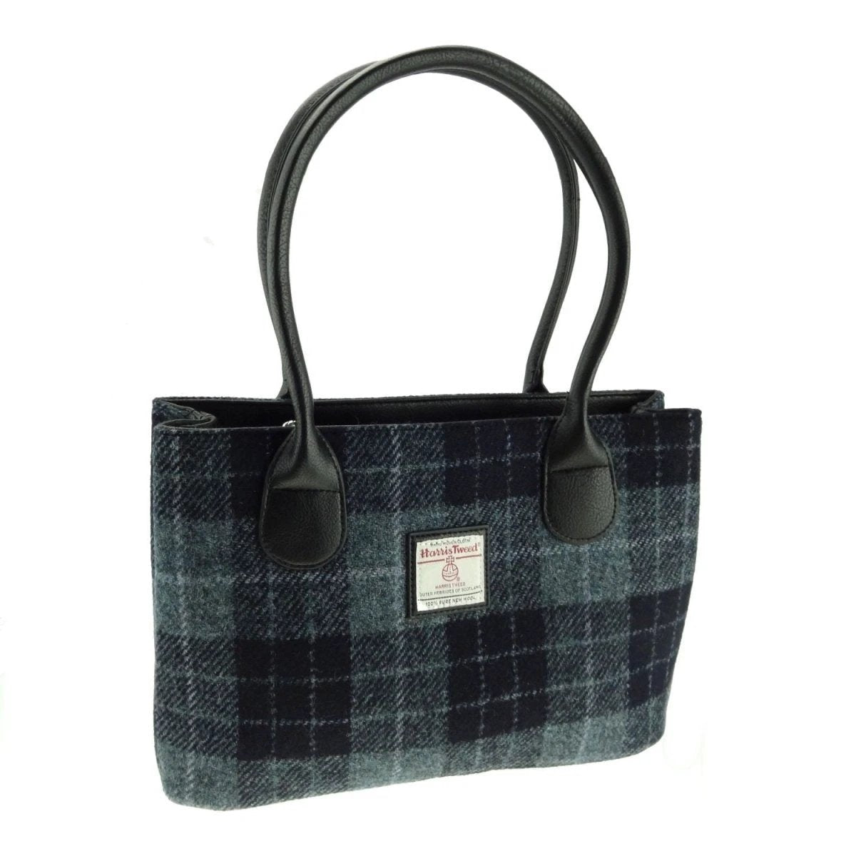 Schoudertas Cassley Grijs Zwart Tartan - Klassiek - Harris Tweed - Glen Appin of Scotland by MoodCompanyNL