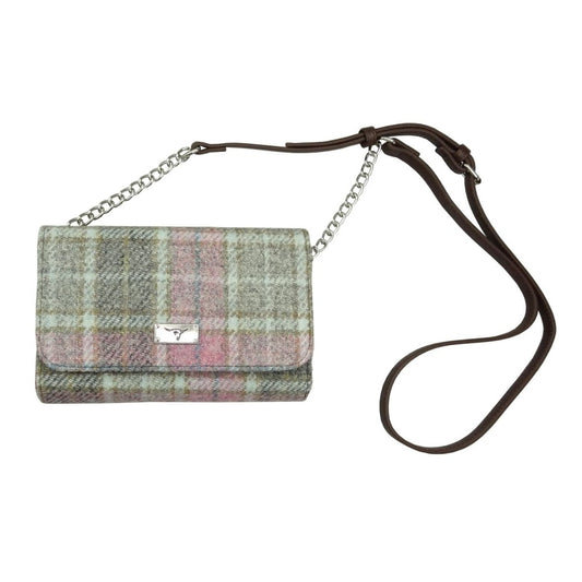 MoodCompanyNL - Schoudertas Strathy Zacht Roze Buchanan - Portemonnee - Harris Tweed - Glen Appin of Scotland - 5061035010766