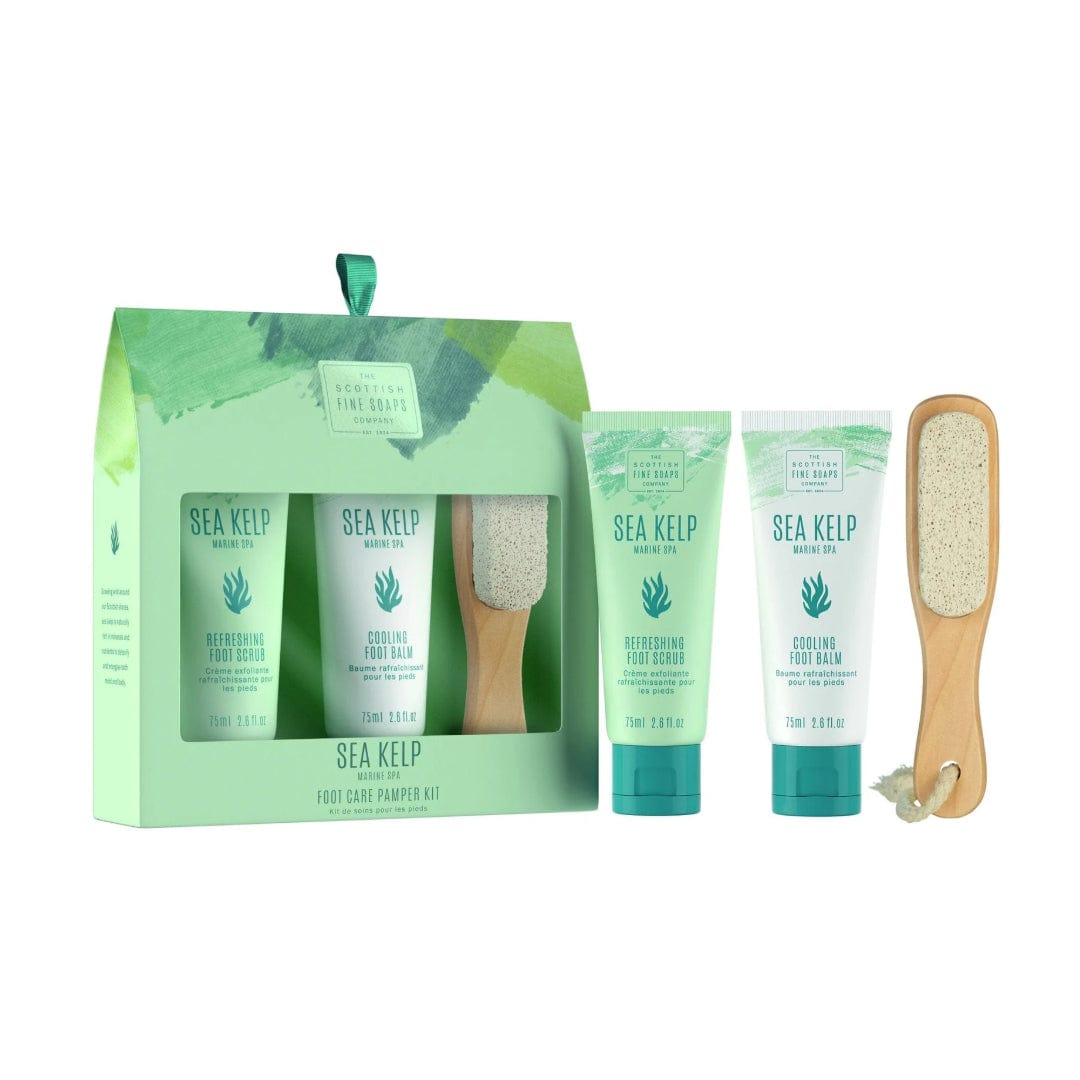 MoodCompanyNL - Sea Kelp Foot Care Kit 2x75ml Tubes, 1x houten puimsteen - 5016365032582