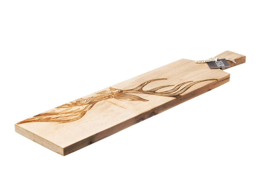 MoodCompanyNL - Serveerplank Edelhert Lang - 65x15 - Scottish Made - 5060426286643