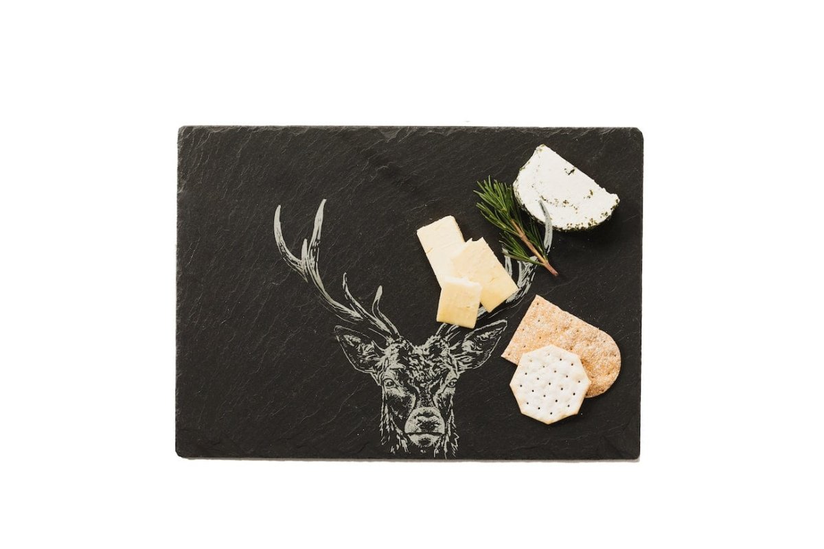 Mood Company - Serveerplank Edelhert Midden Leisteen - 35x25 - Just Slate Company Scotland - 5060718719224