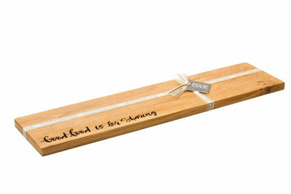 Serveerplank Good Food is for Sharing - 60x15 - Schots Eikenhout - Scottish Made by MoodCompanyNL