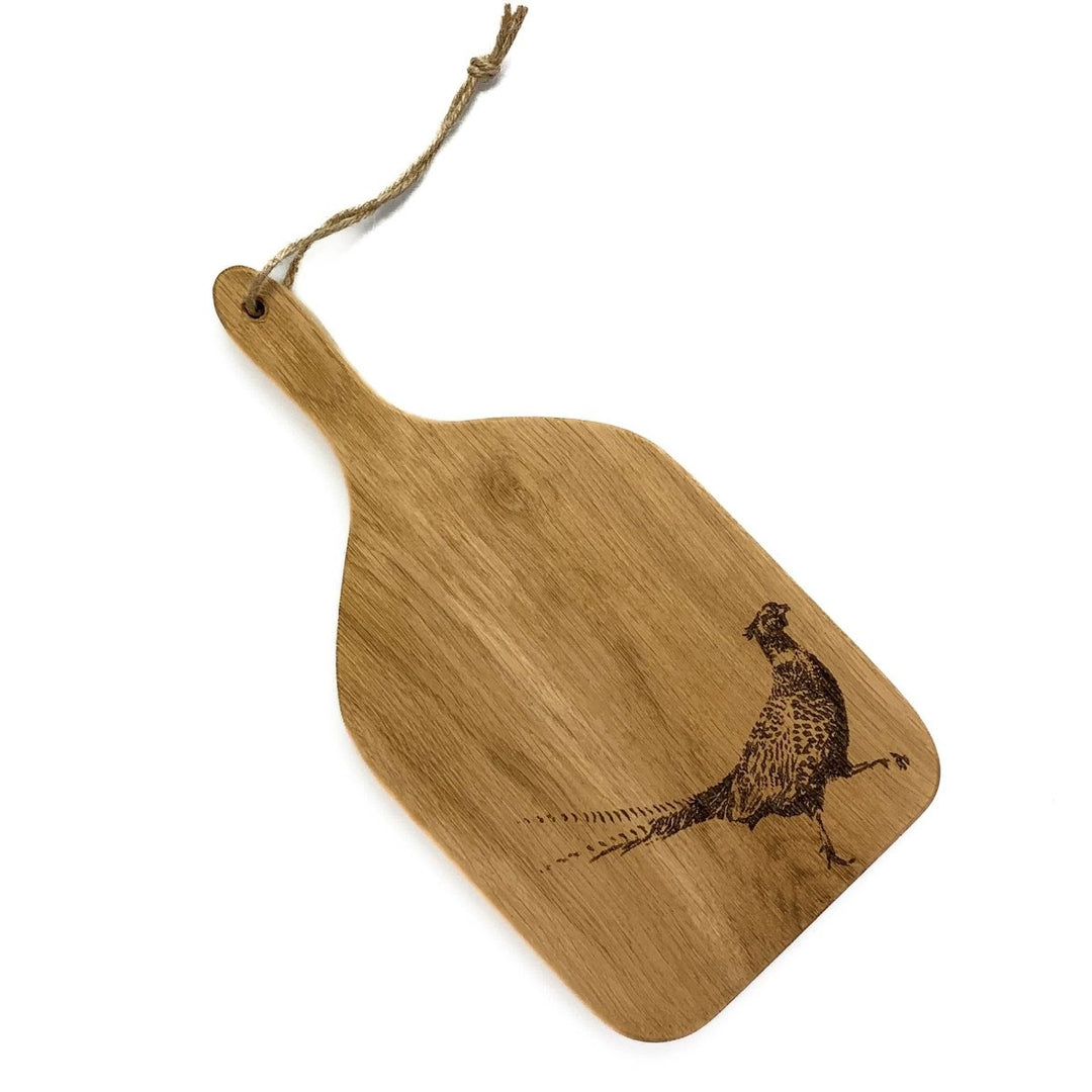 MoodCompanyNL - Serveerplank Peddel Fazant Small - 30x15 - Schots Eikenhout - Scottish Made - 5060718719286