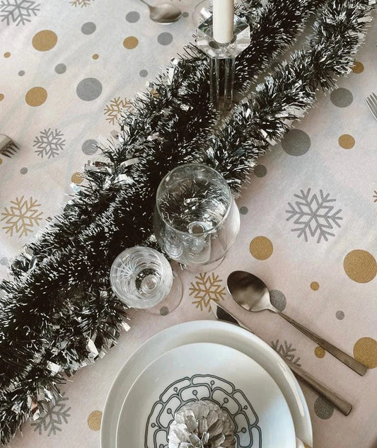 MoodCompanyNL - Servetten Sneeuwvlokje Wit - 40x40 - 2 stuks! - Katoen - Mood Company - SERVILLETAS