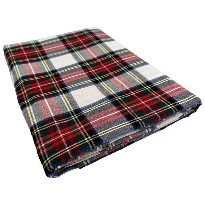 MoodCompanyNL - Servetten Tartan Wit (40x40cm) - 40x40 - 2 stuks! - Katoen - Mood Company - 6151205775751