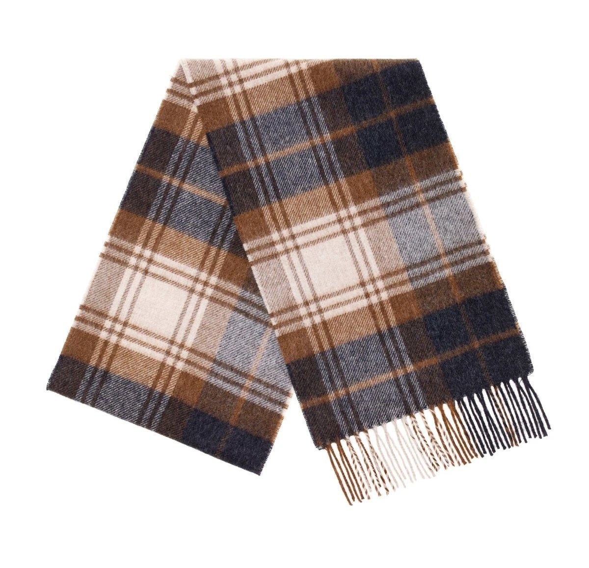 Sjaal Briggate Natural - Meriono Lamswol - 25 x 190 - Bronte by Moon Scotland by MoodCompanyNL