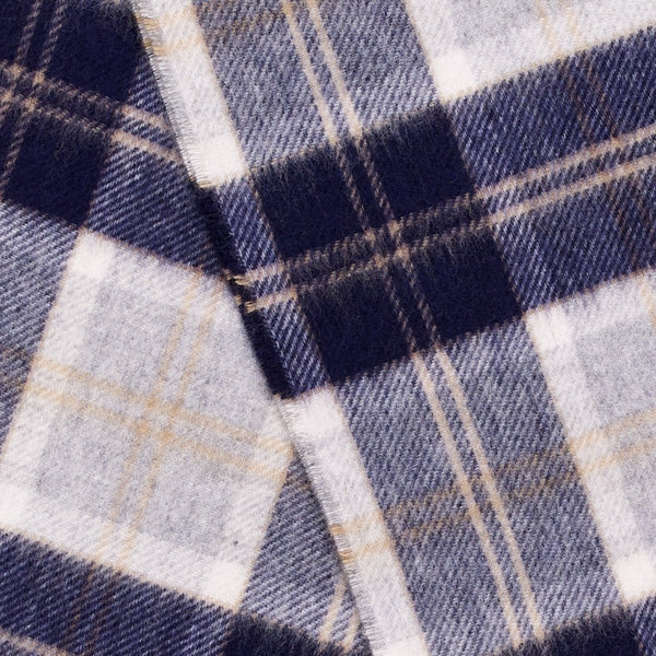 Mood Company - Sjaal Tartan Bannockbane Silver - Merino Lamswol - 25 x 190 - Bronte by Moon - 6095653540564