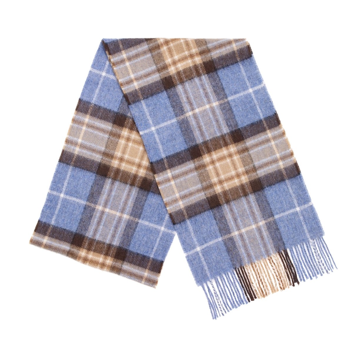 Mood Company - Sjaal Tartan Blue McKellar - Merino Lamswol - 25 x 190 - Bronte by Moon - 6151223666642