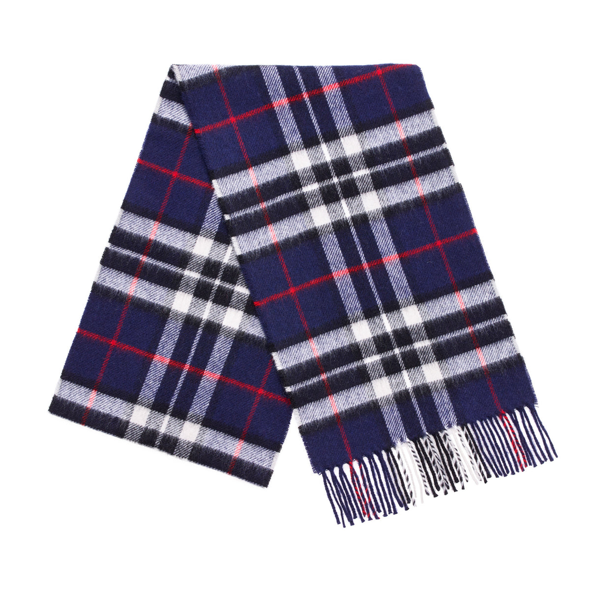 Mood Company - Sjaal Tartan Navy Thompson - Merino Lamswol - 25 x 190 - Bronte by Moon - 6151223254252