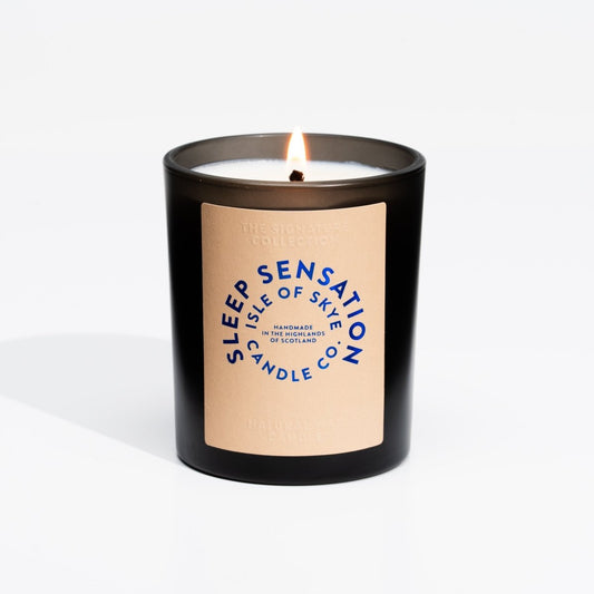 Mood Company - Sojawaskaars Sleep Sensation - Black Tumbler - Handgemaakt - 45 uur - Isle of Skye Candle Company - 