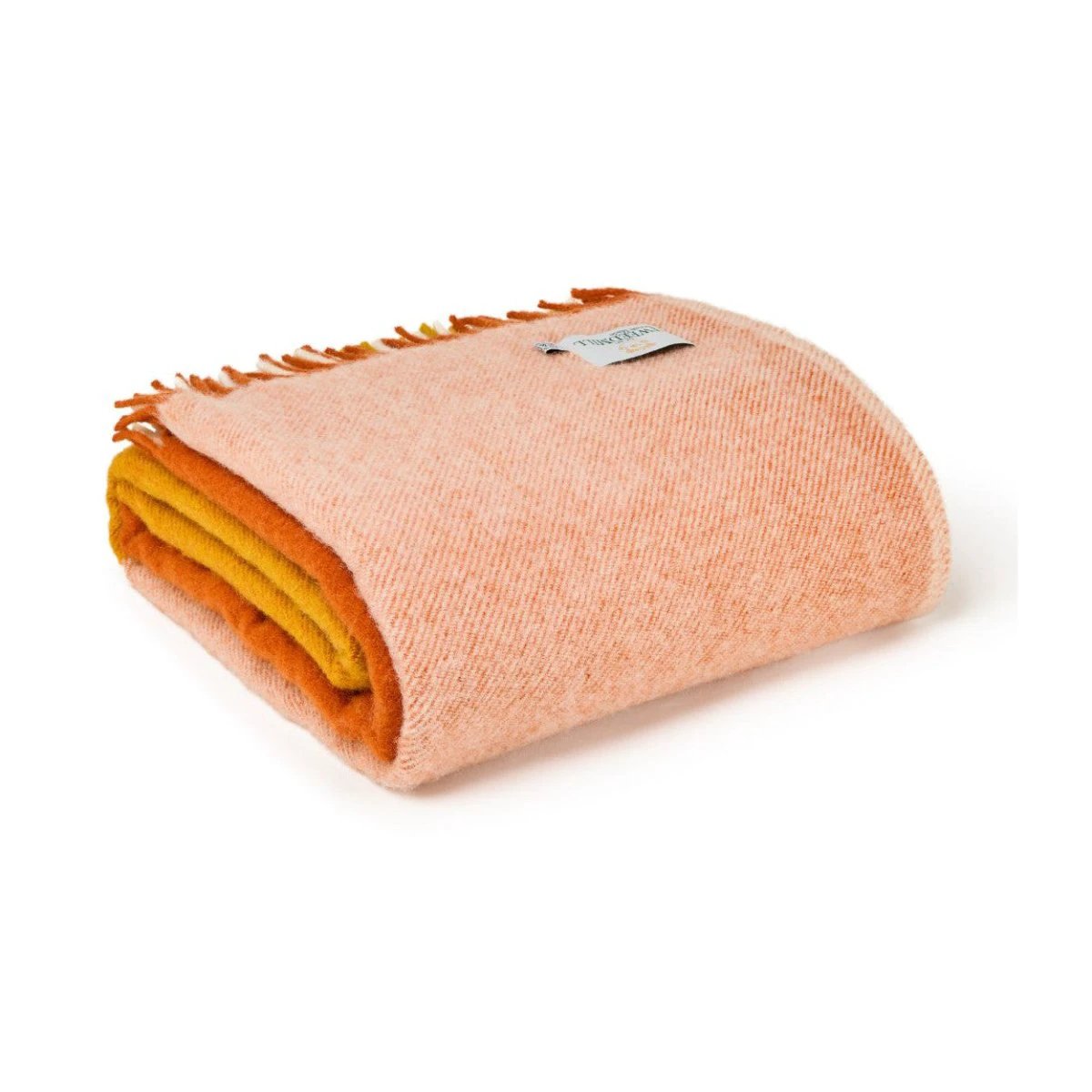 Sprei Paddock Check Cinnamon – Pure New Wool – 140x240 cm - Tweedmill by Mood Company