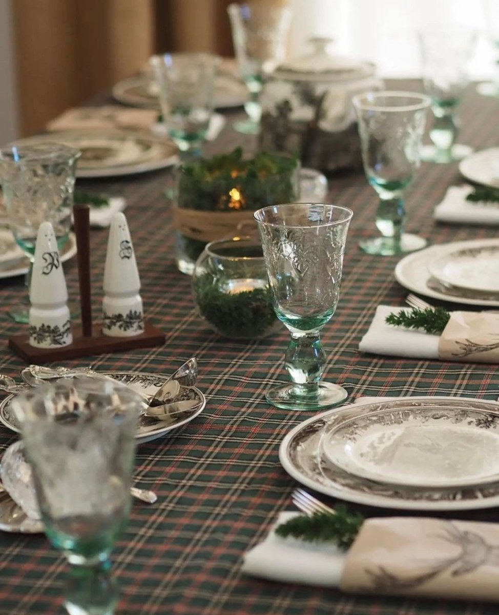 MoodCompanyNL - Tafelkleed Tartan Groen XL - 140x300 - Katoen - Mood Company - 6095655644642