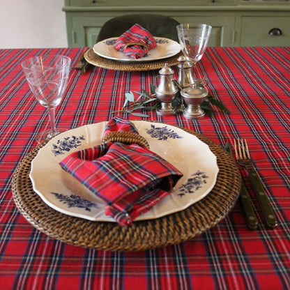 Mood Company - Tafelkleed Tartan Windsor Rood - Katoen/Polyester - Bamar - 