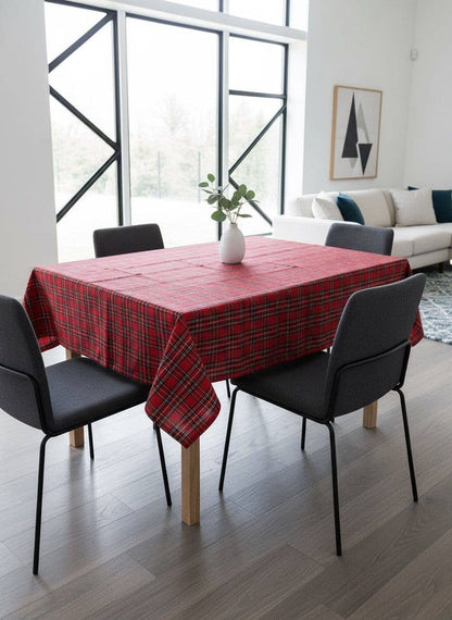Mood Company - Tafelkleed Tartan Windsor Rood - Katoen/Polyester - Bamar - 