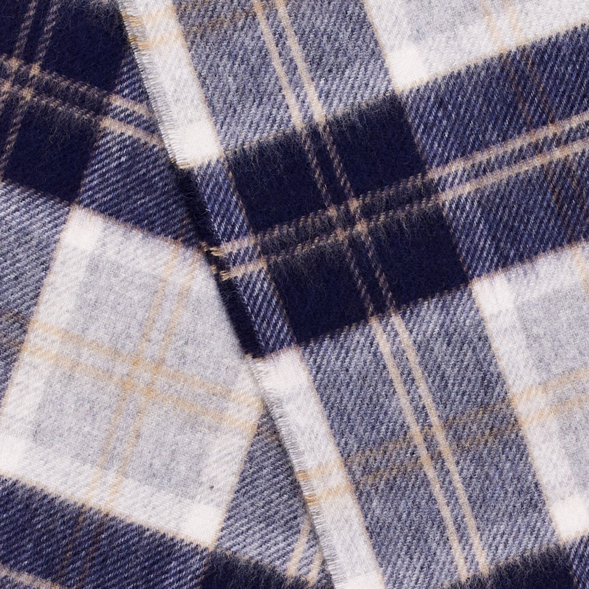 Mood Company - Sjaal Tartan Bannockbane Silver - Merino Lamswol - 25 x 190 - Bronte by Moon